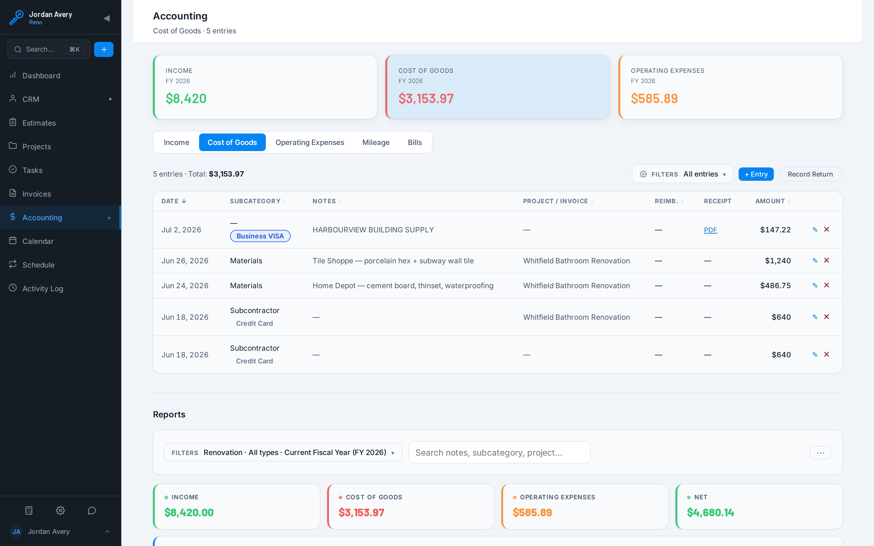 Expenses, Bills & Year-End in Stairkey